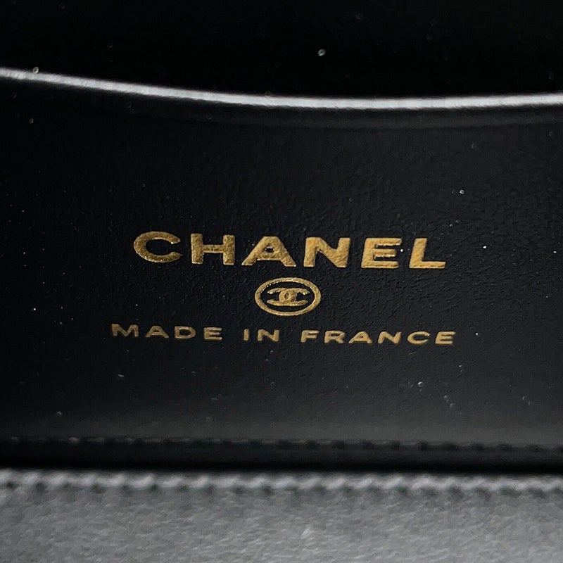 シャネル チェーンショルダーバッグ マトラッセ ココマーク ヴァニティケース キャビアスキン AP4404 CHANEL 黒 バニティ