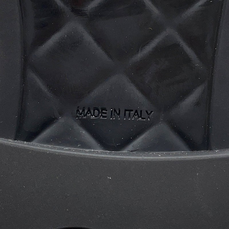 シャネル ショートブーツ ココマーク レースアップ ナイロン/パテント レディースサイズ36C G38086 CHANEL 靴 黒