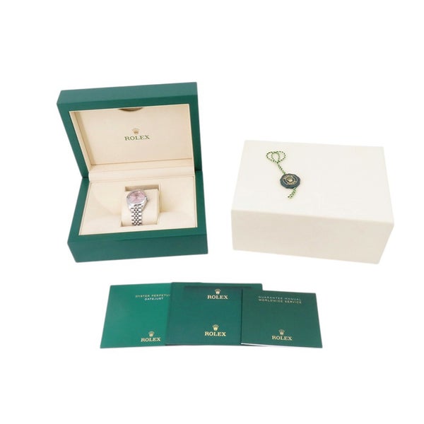 ロレックス レディ デイトジャスト28 279160 ROLEX レディース 腕時計 ピンク文字盤 ローマン