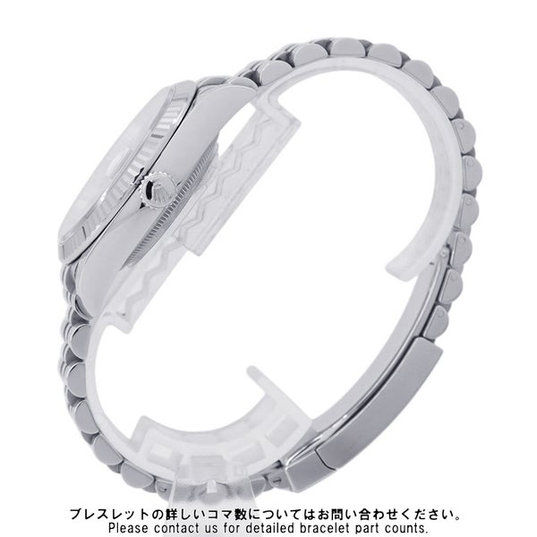 ロレックス デイトジャスト36 SS/K18WG ランダムシリアル ルーレット 126234 ROLEX 腕時計 ミントグリーン文字盤