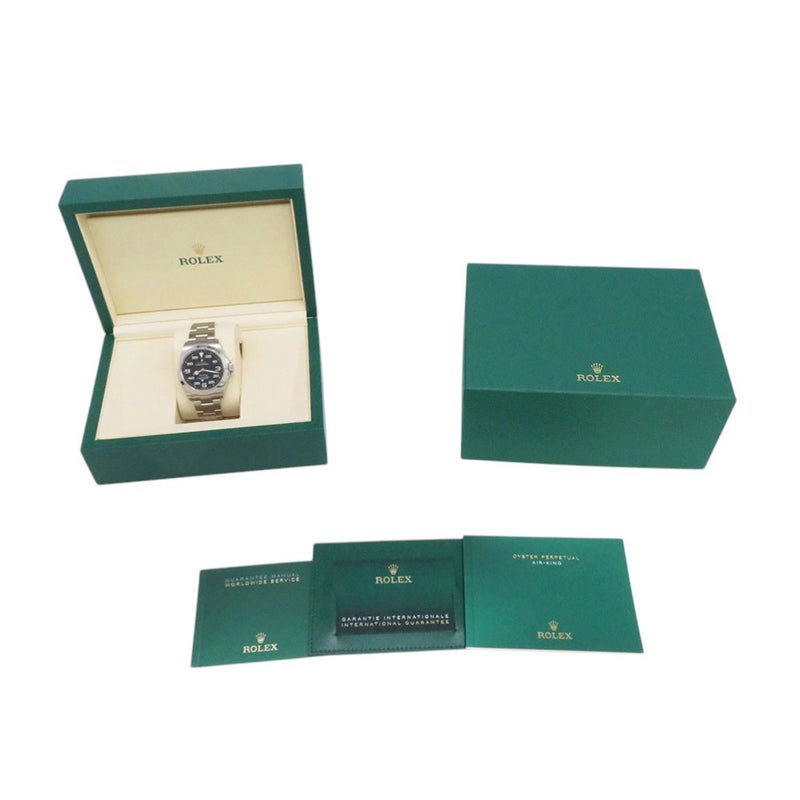 ロレックス エアキング ランダムシリアル ルーレット 126900 ROLEX 腕時計 黒文字盤