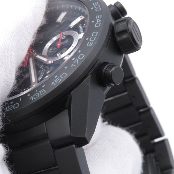 タグホイヤー カレラ キャリバーホイヤー02 クロノグラフ CBG2A90.BH0653 TAG Heuer スケルトン/ブラック文字盤