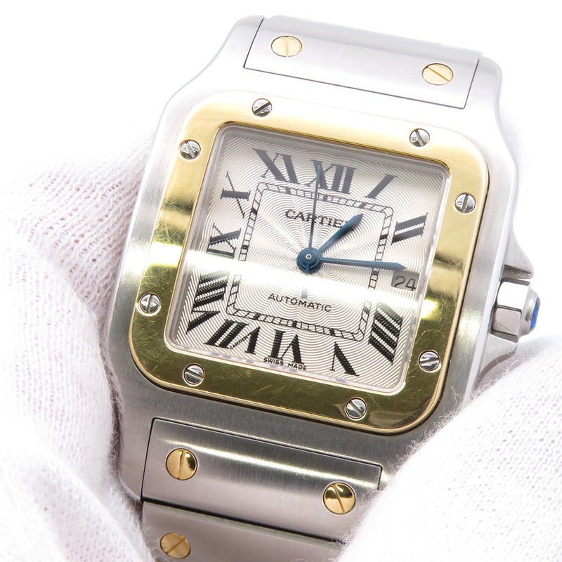 カルティエ サントスガルベ LM W20058C4 Cartier 腕時計 シルバー文字盤
