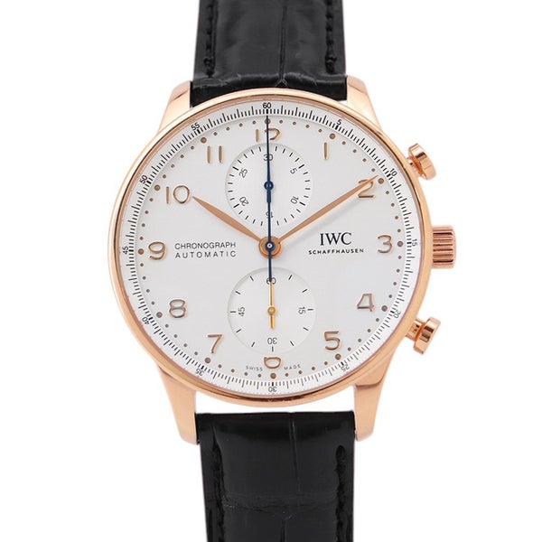 IWC ポルトギーゼ・クロノグラフ K18PG レッドゴールド IW371611 腕時計 シルバー文字盤