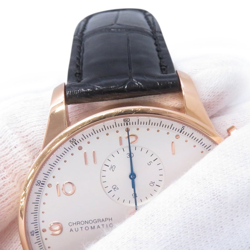 IWC ポルトギーゼ・クロノグラフ K18PG レッドゴールド IW371611 腕時計 シルバー文字盤