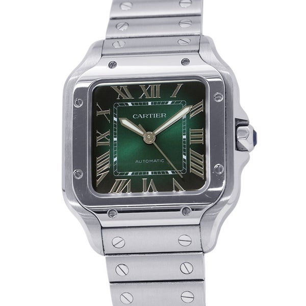 カルティエ サントス ドゥ カルティエ WSSA0061 Cartier 腕時計 グリーン文字盤