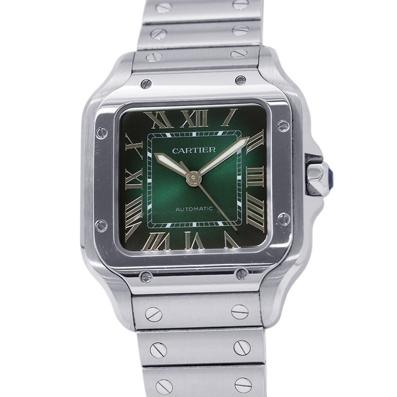 カルティエ サントス ドゥ カルティエ WSSA0061 Cartier 腕時計 グリーン文字盤