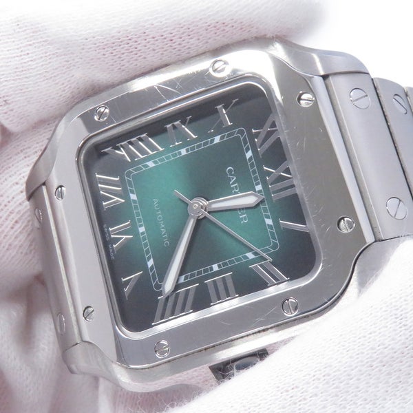 カルティエ サントス ドゥ カルティエ WSSA0061 Cartier 腕時計 グリーン文字盤