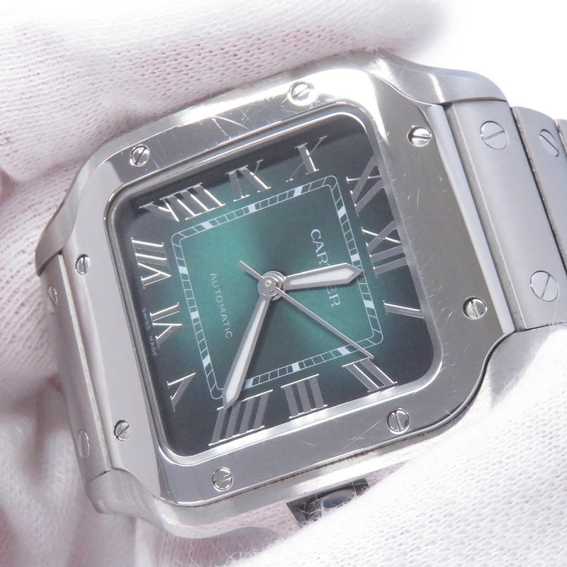 カルティエ サントス ドゥ カルティエ WSSA0061 Cartier 腕時計 グリーン文字盤