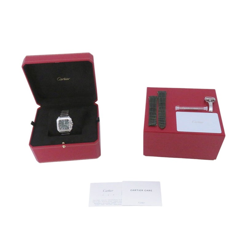 カルティエ サントス ドゥ カルティエ WSSA0061 Cartier 腕時計 グリーン文字盤