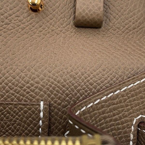 エルメス 長財布 ケリーウォレット ロング トゥーゴー エトゥープ/ゴールド金具 エプソン Y刻印 HERMES