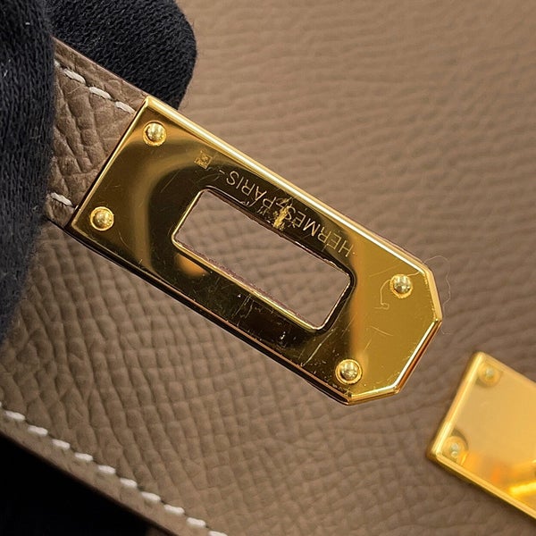 エルメス 長財布 ケリーウォレット ロング トゥーゴー エトゥープ/ゴールド金具 エプソン Y刻印 HERMES