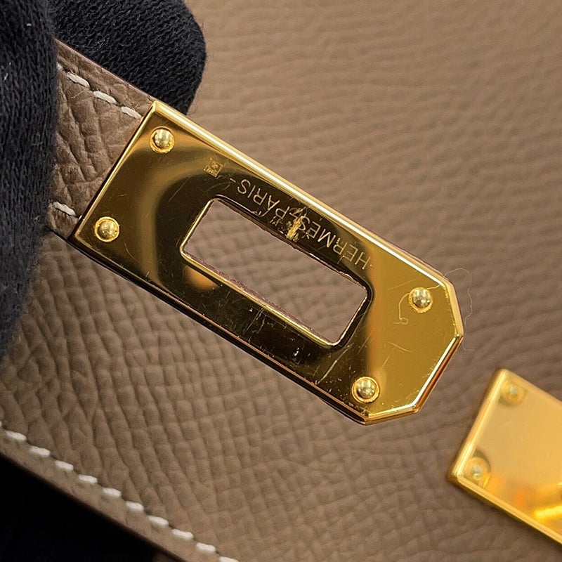 エルメス 長財布 ケリーウォレット ロング トゥーゴー エトゥープ/ゴールド金具 エプソン Y刻印 HERMES