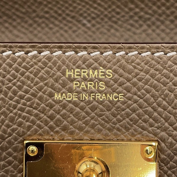 エルメス 長財布 ケリーウォレット ロング トゥーゴー エトゥープ/ゴールド金具 エプソン Y刻印 HERMES