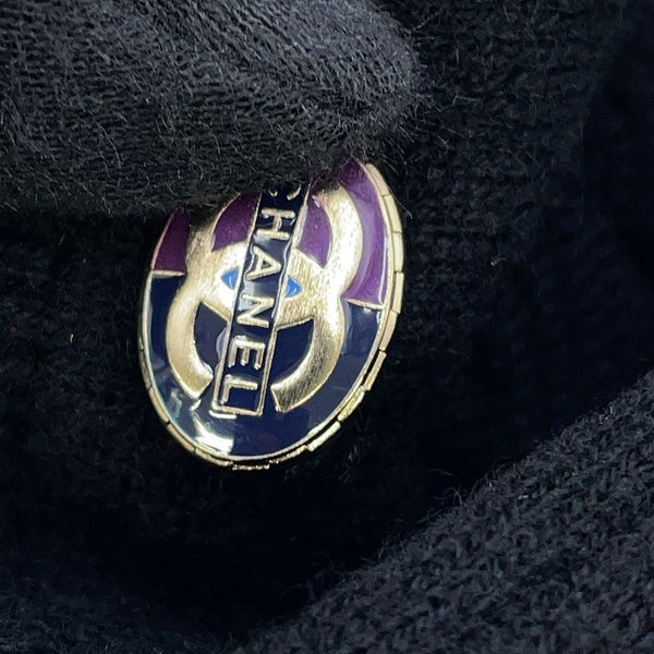 シャネル ニット カメリア ジャカード ニット セーター カシミヤ レディースサイ36 P56231 CHANEL トップス 黒