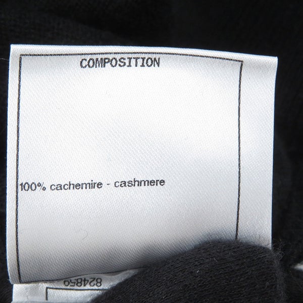 シャネル ニット カメリア ジャカード ニット セーター カシミヤ レディースサイ36 P56231 CHANEL トップス 黒