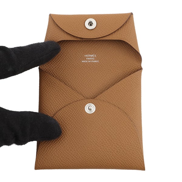 エルメス コインケース バスティア ゴールド エプソン W刻印 HERMES 小銭入れ 財布