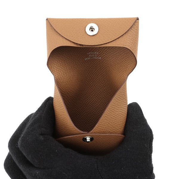 エルメス コインケース バスティア ゴールド エプソン W刻印 HERMES 小銭入れ 財布