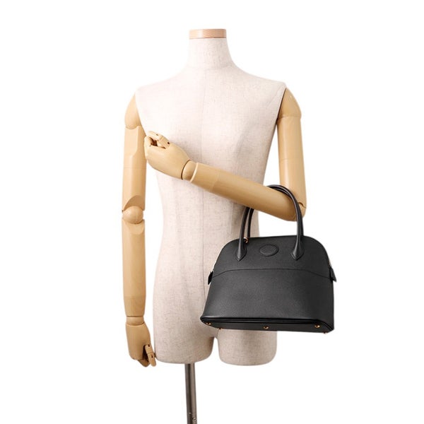 エルメス ハンドバッグ ボリード27 ブラック/ゴールド金具 エプソン C刻印 ２wayショルダー 黒