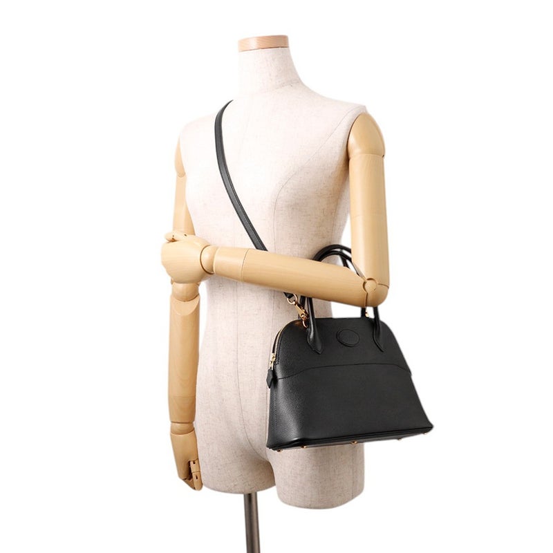 エルメス ハンドバッグ ボリード27 ブラック/ゴールド金具 エプソン C刻印 ２wayショルダー 黒