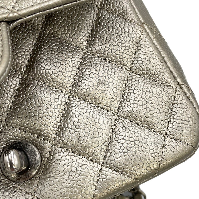 シャネル チェーンショルダーバッグ ミニマトラッセ ココマーク キャビアスキン A35200 CHANEL