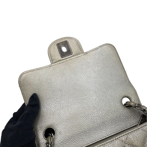 シャネル チェーンショルダーバッグ ミニマトラッセ ココマーク キャビアスキン A35200 CHANEL