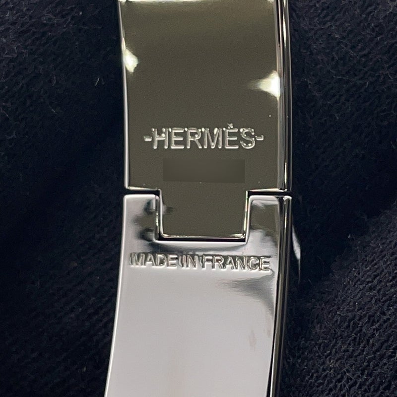 エルメス ブレスレット クリック H クリッククラックPM ホワイト/シルバー金具 HERMES アクセサリー 白