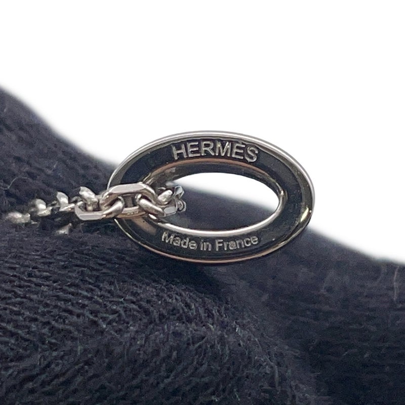 エルメス ネックレス ミニ・ポップアッシュ ブラック/シルバー金具 HERMES アクセサリー ポップH