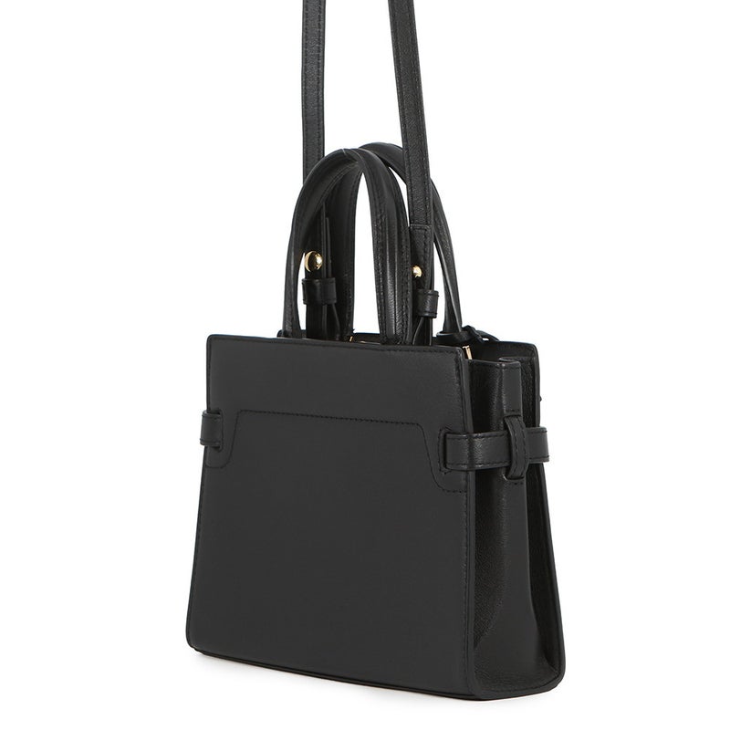 デルヴォ― ハンドバッグ タンペート クラッシュ スモール カーフレザー AA0646BQS099ZDO Delvaux 2way 黒 デルボー