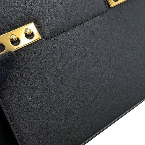 デルヴォ― ハンドバッグ タンペート クラッシュ スモール カーフレザー AA0646BQS099ZDO Delvaux 2way 黒 デルボー