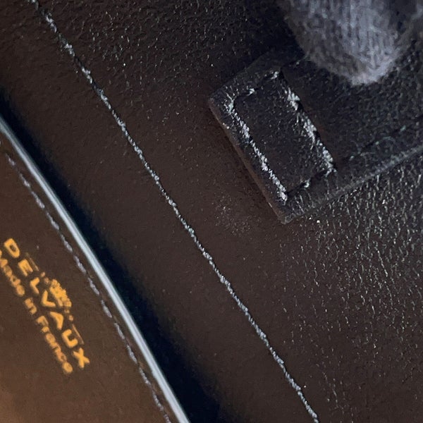 デルヴォ― ハンドバッグ タンペート クラッシュ スモール カーフレザー AA0646BQS099ZDO Delvaux 2way 黒 デルボー