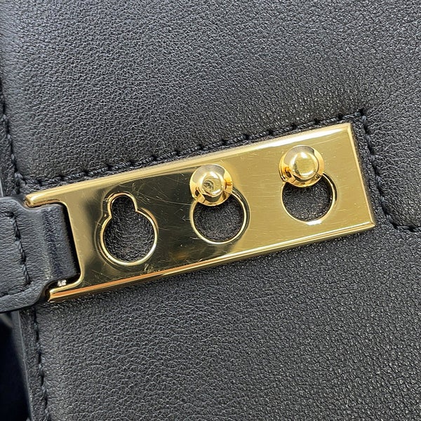 デルヴォ― ハンドバッグ タンペート クラッシュ スモール カーフレザー AA0646BQS099ZDO Delvaux 2way 黒 デルボー