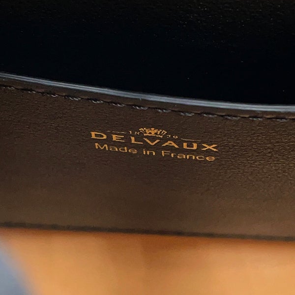 デルヴォ― ハンドバッグ タンペート クラッシュ スモール カーフレザー AA0646BQS099ZDO Delvaux 2way 黒 デルボー