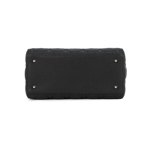 クリスチャン・ディオール ハンドバッグ レディディオール カナージュ ミディアム M0565PWRT Christian Dior 2way 黒