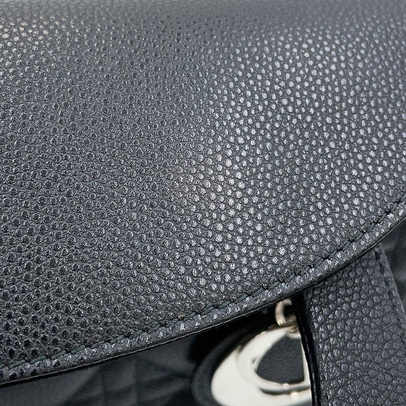 クリスチャン・ディオール ハンドバッグ レディディオール カナージュ ミディアム M0565PWRT Christian Dior 2way 黒