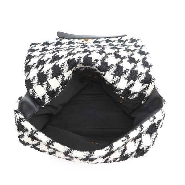 シャネル チェーンショルダーバッグ CHANEL19 ディズヌフ マキシ ツイード AS1162 CHANEL 2way 白 黒