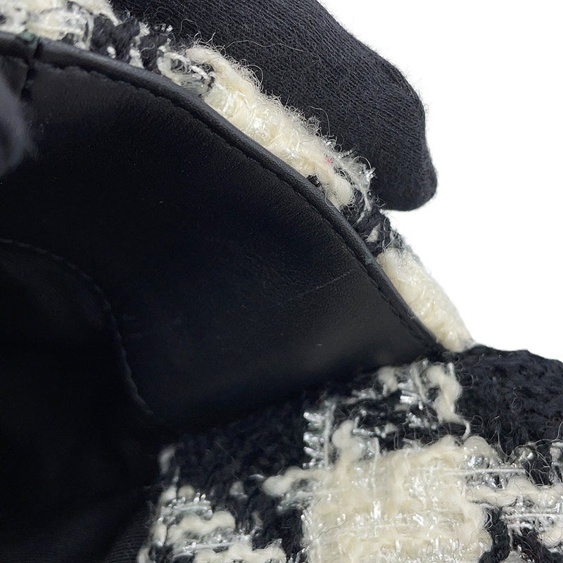 シャネル チェーンショルダーバッグ CHANEL19 ディズヌフ マキシ ツイード AS1162 CHANEL 2way 白 黒