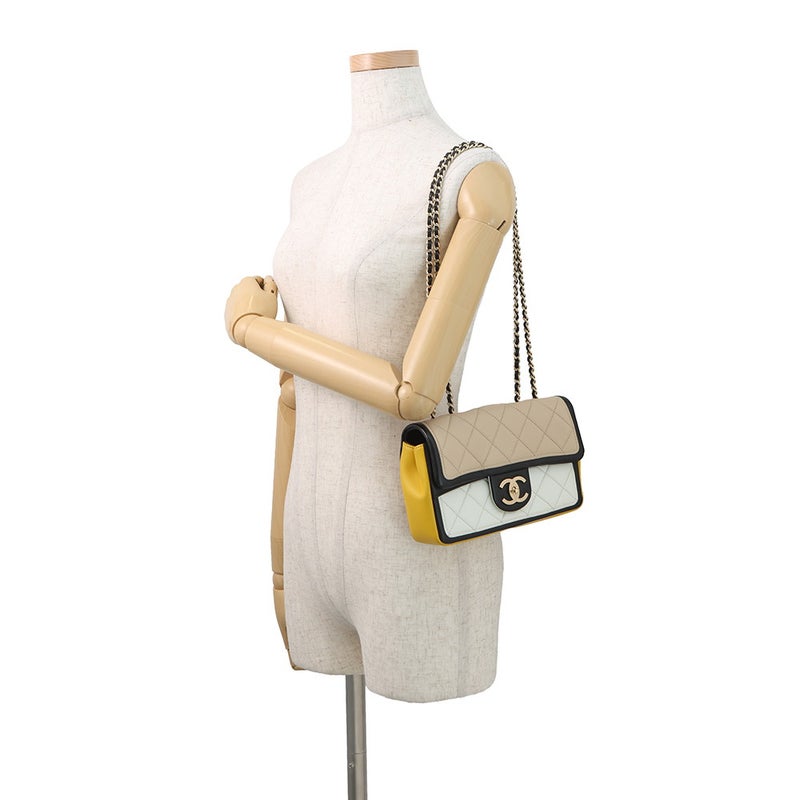 シャネル チェーンショルダーバッグ マトラッセ ココマーク クルーズライン ラムスキン A92207 CHANEL