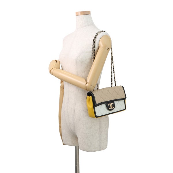 シャネル チェーンショルダーバッグ マトラッセ ココマーク クルーズライン ラムスキン A92207 CHANEL