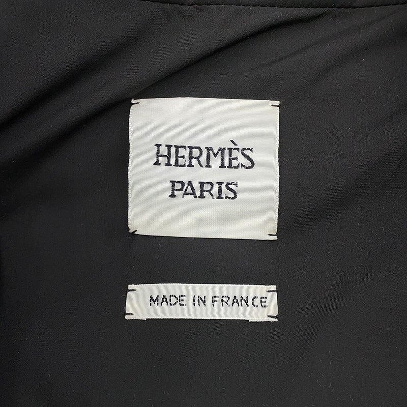 エルメス ジャケット キルティング ショートジャケット レディースサイズ38 HERMES アウター 黒