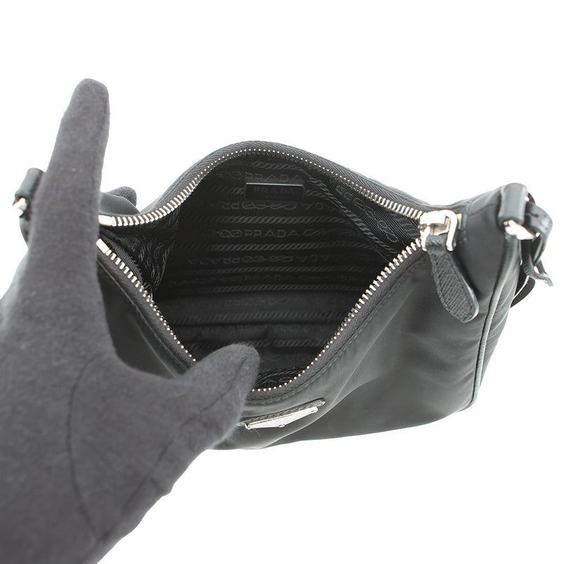 プラダ ショルダーバッグ Re-Edition 2005 Re-Nylon ナイロン 1BH204 PRADA 2wayバッグ 黒