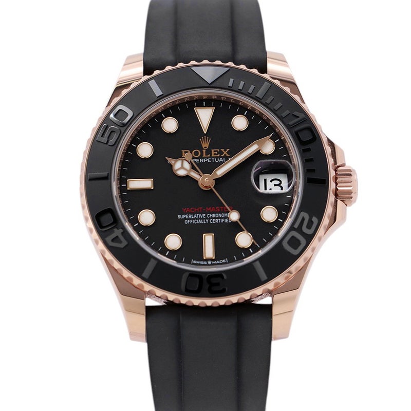 ロレックス ヨットマスター K18PG エバーローズゴールド ランダムシリアル ルーレット 268655 ROLEX 腕時計 黒文字盤