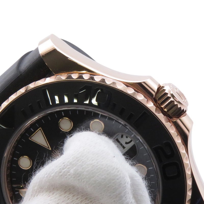 ロレックス ヨットマスター K18PG エバーローズゴールド ランダムシリアル ルーレット 268655 ROLEX 腕時計 黒文字盤