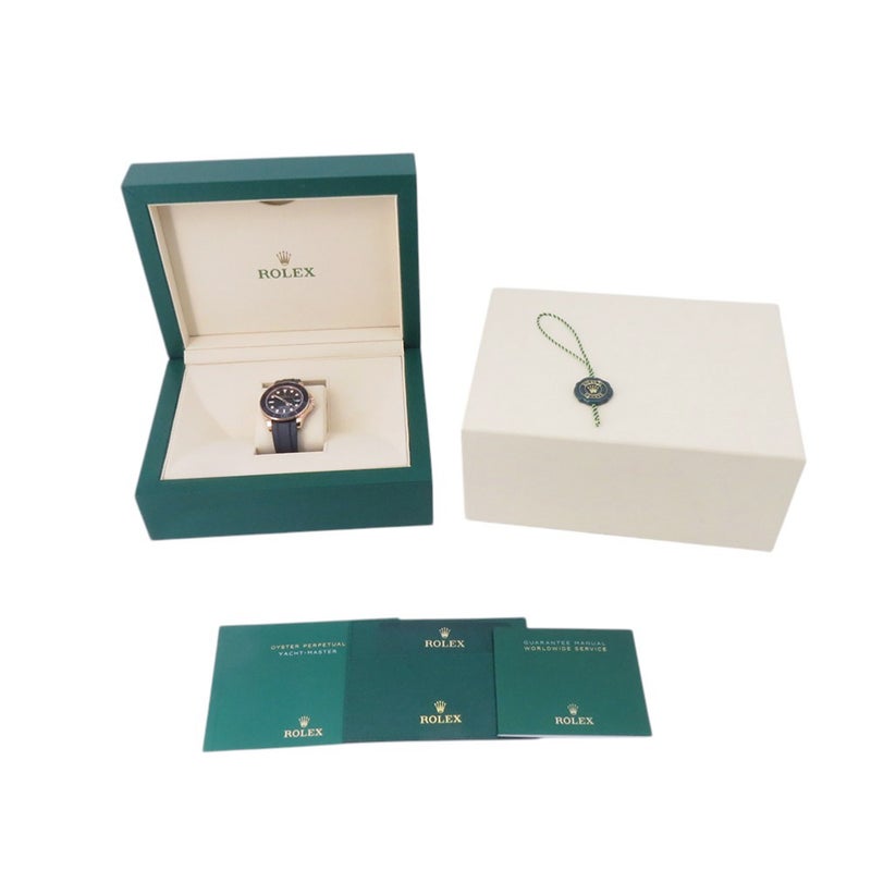 ロレックス ヨットマスター K18PG エバーローズゴールド ランダムシリアル ルーレット 268655 ROLEX 腕時計 黒文字盤