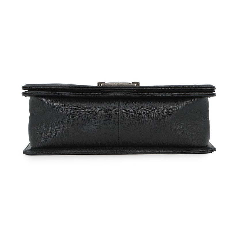 シャネル チェーンショルダーバッグ マトラッセ ココマーク ボーイシャネル キャビアスキン A67086 CHANEL 黒