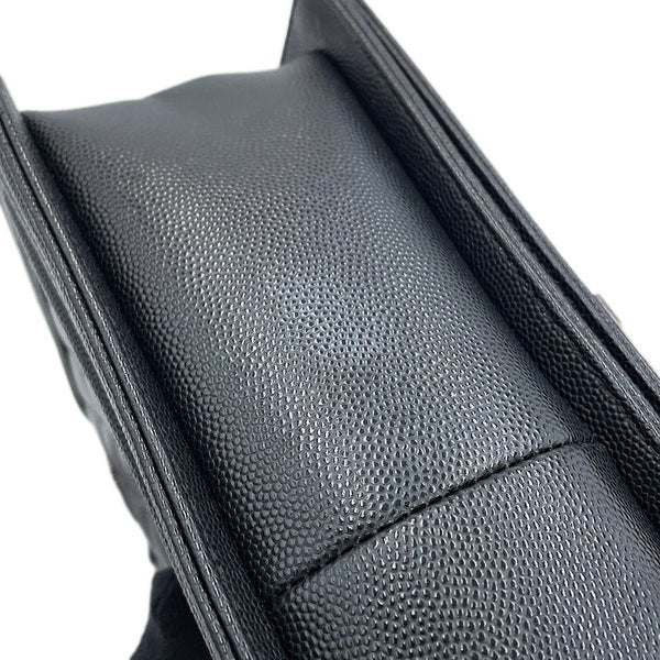 シャネル チェーンショルダーバッグ マトラッセ ココマーク ボーイシャネル キャビアスキン A67086 CHANEL 黒