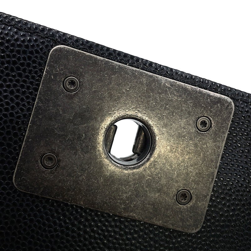 シャネル チェーンショルダーバッグ マトラッセ ココマーク ボーイシャネル キャビアスキン A67086 CHANEL 黒