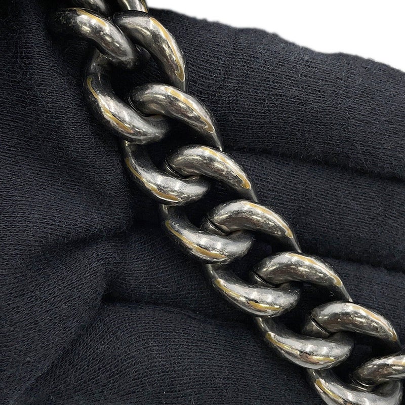 シャネル チェーンショルダーバッグ マトラッセ ココマーク ボーイシャネル キャビアスキン A67086 CHANEL 黒