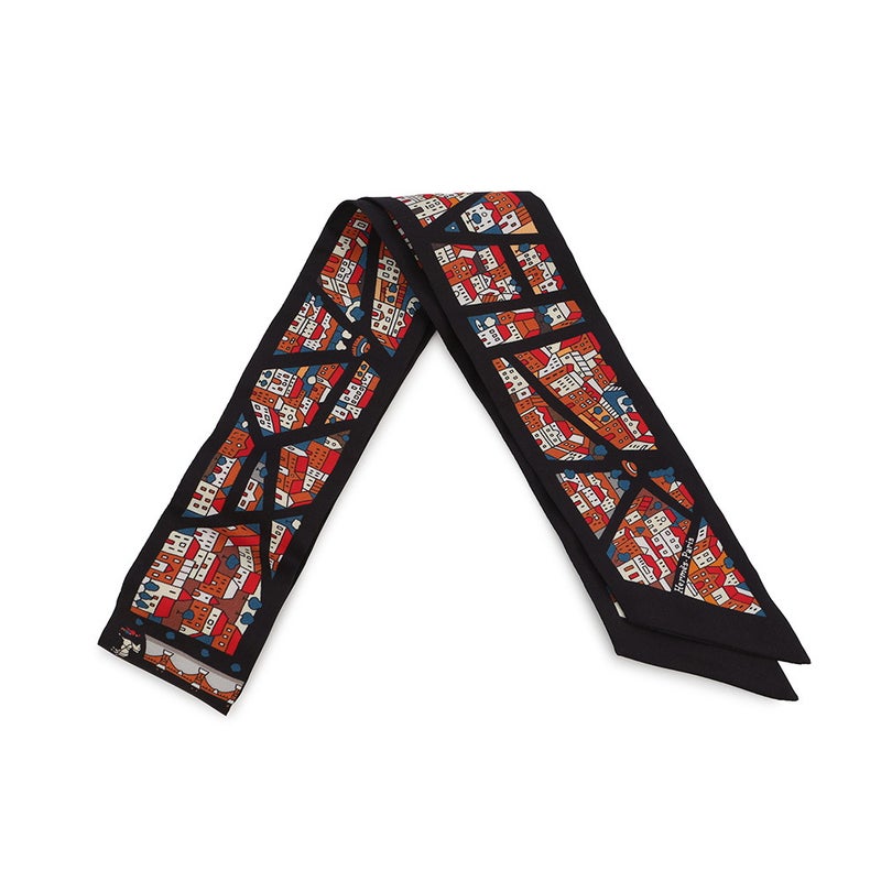 エルメス スカーフ ツイリー Rive Droite Rive Gauche 右岸と左岸 HERMES シルク 2015年春夏