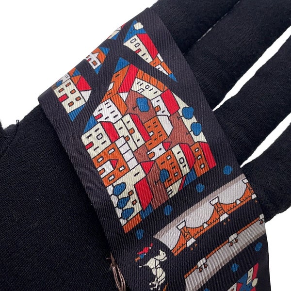 エルメス スカーフ ツイリー Rive Droite Rive Gauche 右岸と左岸 HERMES シルク 2015年春夏
